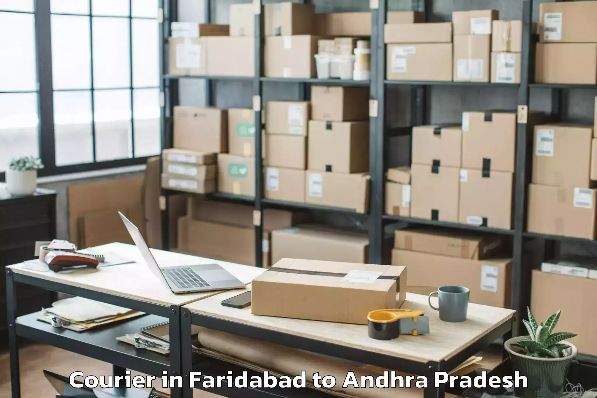 Trusted Faridabad to Tadikonda Courier